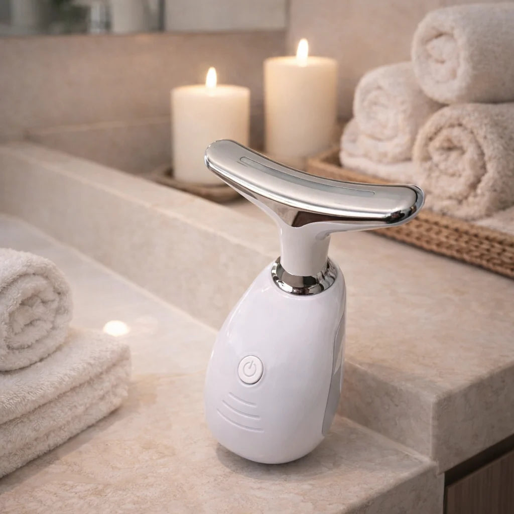 Masajeador Facial y de Cuello con Luz LED Naamil